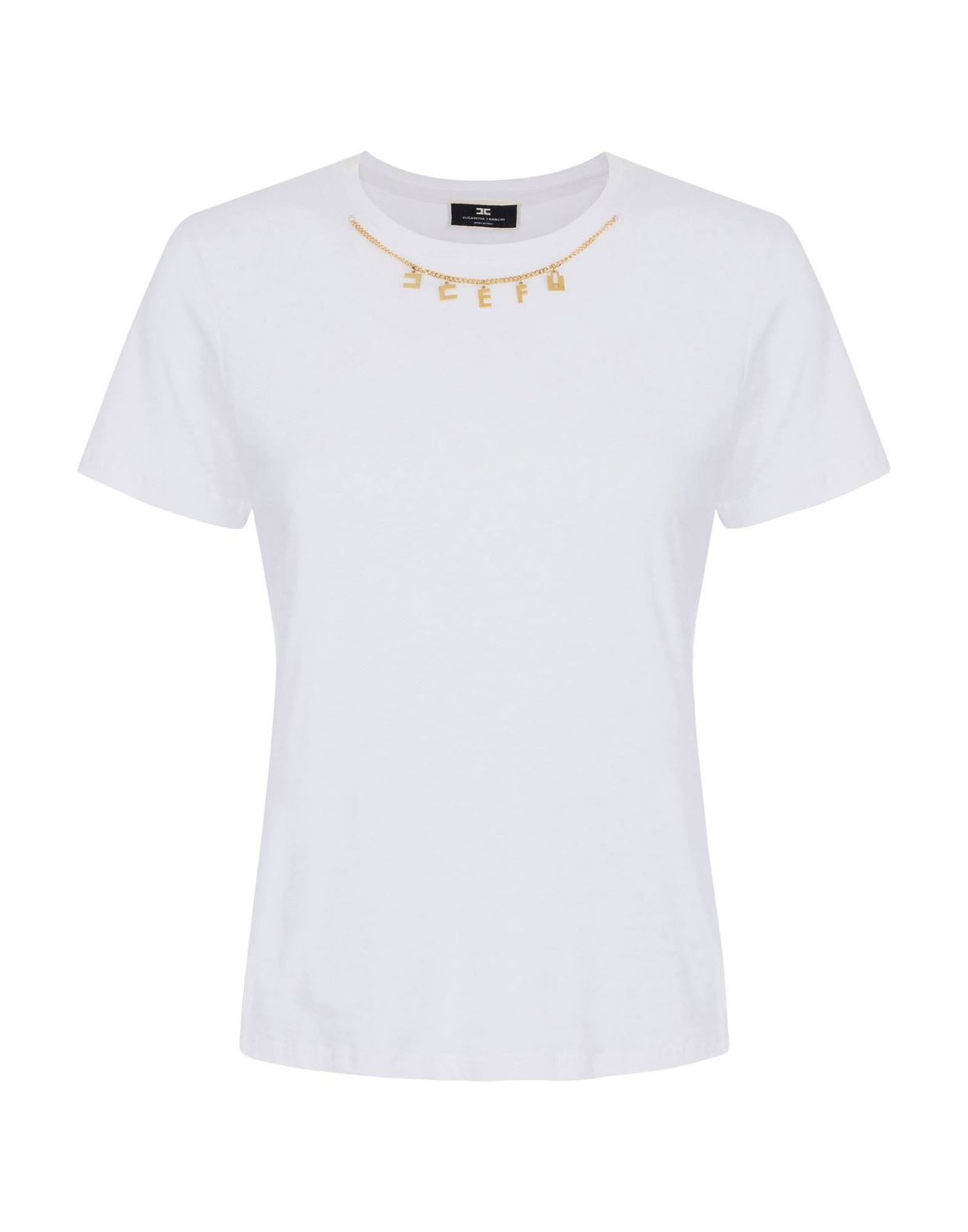 ELISABETTA FRANCHI T-shirts Damen Weiß von ELISABETTA FRANCHI