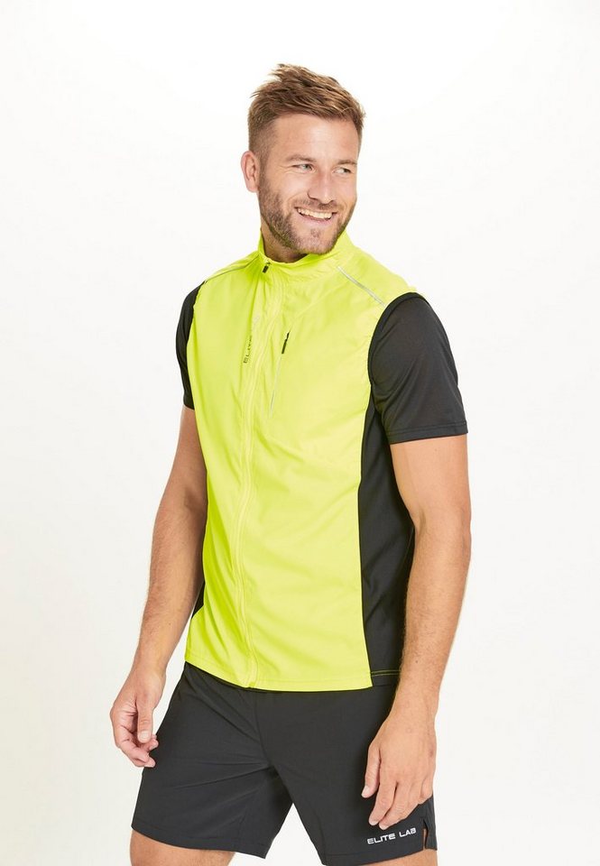 ELITE LAB Funktionsweste Shell X1 Elite mit hochwertiger Lauf-Ausstattung (wind -und wasserdicht) von ELITE LAB