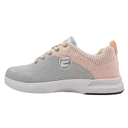 ELITE Damen Comfort Bowlingschuhe – universelle Gleitsohlen, ultraleichtes Netzgewebe, athletischer Stil für Bowler, Grau/Pfirsich, 40.5 EU ELITE Damen Comfort Bowlingschuhe – universelle Gleitsohlen, ultraleichtes Netzgewebe, athletischer Stil für Bowler, Grau/Pfirsich, 40.5 EU von ELITE