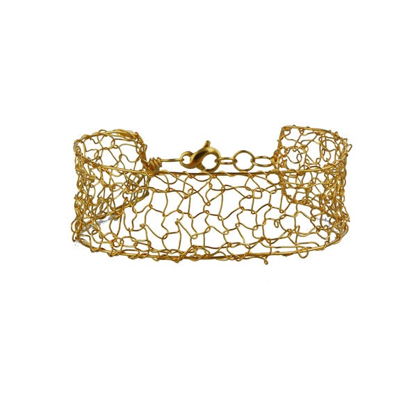 Armband "Susanne" in Vergoldetem Silber/Gold Versilbert Gestrickt Armband "Susanne" in Vergoldetem Silber/Gold Versilbert Gestrickt von ELIZdk