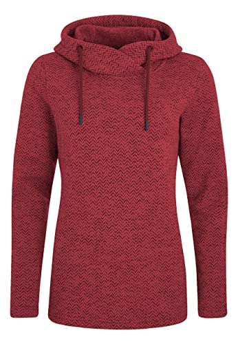 ELKLINE Damen Fleece Hoodie Venus | Kapuzenpullover tailliert geschnitten | Langarm weich und wärmend |2036015, Größe:48, Farbe:red von ELKLINE