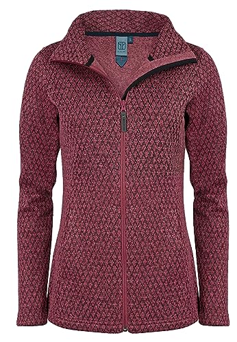 ELKLINE Damen Fleecejacke Hella 2014101, Größe:36, Farbe:darkredmelange von ELKLINE