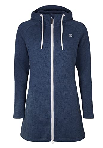 ELKLINE Damen Fleecemantel Durchgewärmt 2014088, Farbe:ashblue, Größe:40 von ELKLINE