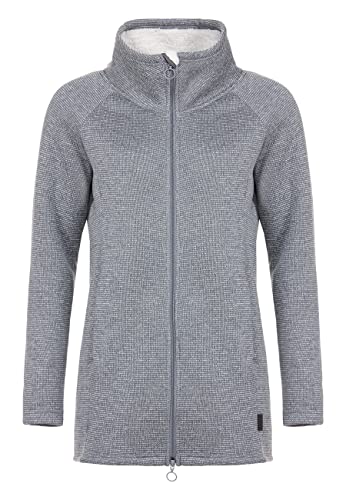 ELKLINE Damen Fleecemantel Mystery 2014095, Größe:44, Farbe:lightgrey - offwhite von ELKLINE