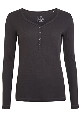 ELKLINE Damen Langarmshirt Heyday 2040083, Größe:40, Farbe:Greymelange von ELKLINE