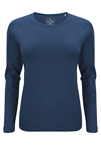 ELKLINE Damen Longsleeve Feel Free 2040085, Größe:36, Farbe:bluemelange von ELKLINE