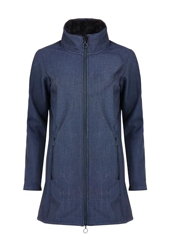 ELKLINE Damen Softshellmantel Home | warm gefütterte, atmungsaktive Übergangsjacke mit Stehkragen | 2013054, Größe:40, Farbe:blueshadow - black von ELKLINE