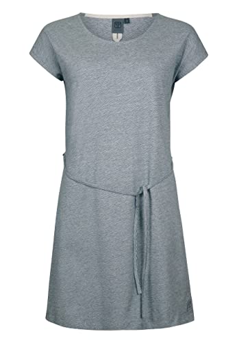 ELKLINE Damen Sommerkleid Longsummer | Baumwolle kurzärmliges Kleid Rundhals | Knielang modern lässig | 2059019, Größe:38, Farbe:darkblue von ELKLINE