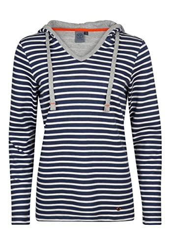 ELKLINE Damen Sweatpullover Favorite Sweatshirt, darkblue-White, 40 von ELKLINE