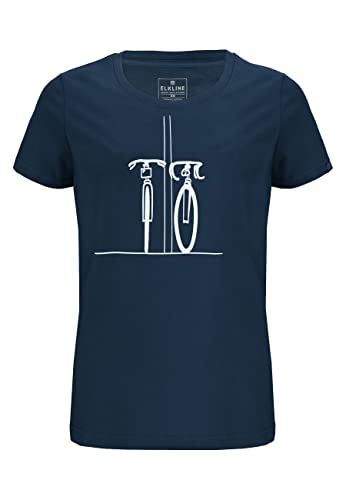 ELKLINE Damen T-Shirt Couple Bike 2041166, Größe:46, Farbe:darkblue von ELKLINE