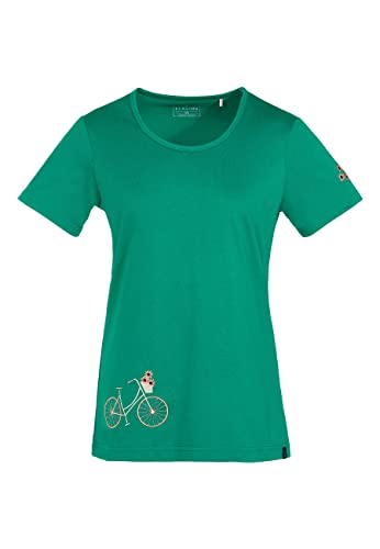 ELKLINE Damen T-Shirt Flower Bike 2041166, Größe:38, Farbe:bestgreen von ELKLINE