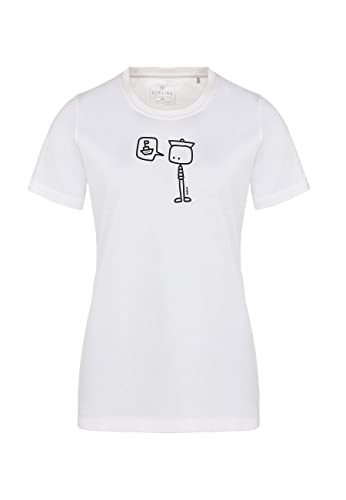 ELKLINE Damen T-Shirt Seemaen 2041174, Größe:38, Farbe:White von ELKLINE