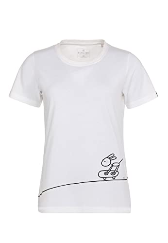 ELKLINE Damen T-Shirt Skatemaen 2041175, Größe:34, Farbe:White von ELKLINE