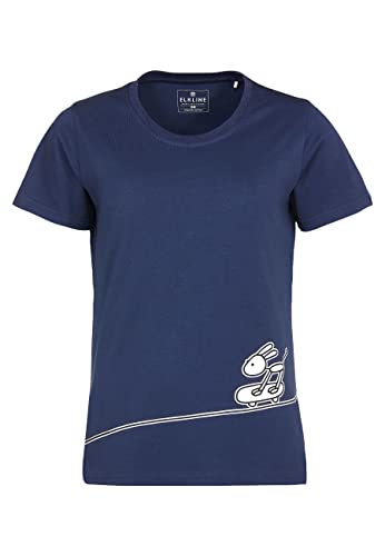 ELKLINE Damen T-Shirt Skatemaen 2041175, Größe:36, Farbe:darkblue von ELKLINE