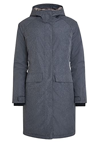 ELKLINE Damen Wintermantel Stardust | wasserdicht atmungsaktiv elegant Winterjacke Halblang | verstellbare Kapuze | 2019062, Größe:36, Farbe:bluemelange von ELKLINE