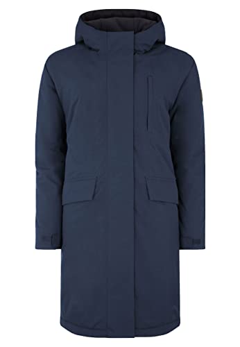 ELKLINE Damen Winterparka Berlin | Oversized Wintermantel halblang | wasserdicht warm | große Taschen 2019067, Größe:38, Farbe:darkblue von ELKLINE