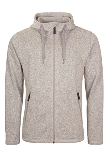 ELKLINE Herren Fleecejacke Lagerfeuer | Basic Kapuzenjacke warm 1014073, Größe:3XL, Farbe:greymelange von ELKLINE