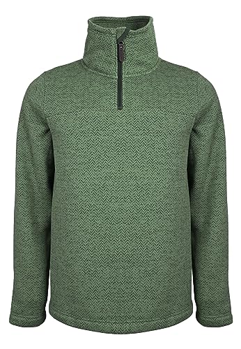 ELKLINE Herren Fleecepullover Rewind | Strickpullover mit Stehkragen und Reißverschluss | Outdoor Freizeit Pullover 106025, Größe:L, Farbe:Soft Olive von ELKLINE