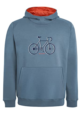 ELKLINE Herren Hoodie Dynamo | Kapuzenpullover Fahrrad Motiv Reflexdetails 1031099, Größe:3XL, Farbe:ashblue von ELKLINE