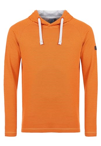 ELKLINE Herren Hoodie Memo | Streifen Kapuzenpullover 1031096, Farbe:DarkOrange - Mandarin, Größe:S von ELKLINE