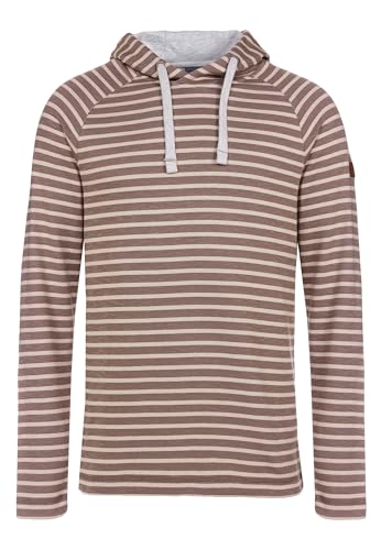 ELKLINE Herren Hoodie Memo | Streifen Kapuzenpullover 1031096, Farbe:mudbrown - Sand, Größe:XXL von ELKLINE