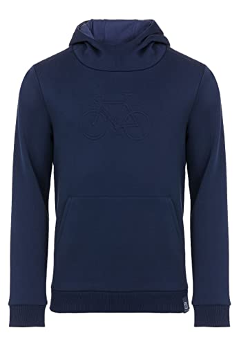 ELKLINE Herren Hoodie Plan B | Kapuzenpullover mit Fahrrad Motiv | Kängurutasche und reflektierende Details | 1031107, Größe:XL, Farbe:blueshadow von ELKLINE