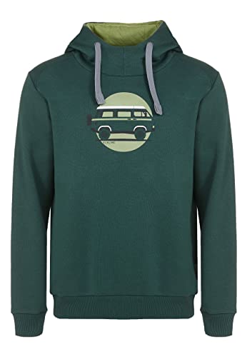 ELKLINE Herren Hoodie Team Player VW Bulli Print 1031093, Farbe:DarkGreen, Größe:L von ELKLINE