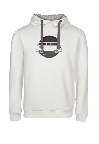 ELKLINE Herren Hoodie Team Player VW Bulli Print 1031093, Farbe:weiß, Größe:M von ELKLINE