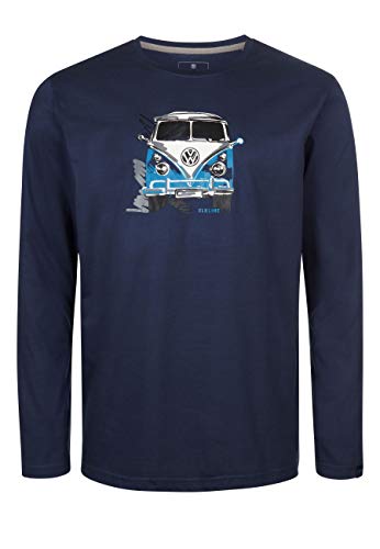 ELKLINE Herren Langarmshirt Lange Dabei VW T3 1040094, Farbe:darkblue, Größe:S von ELKLINE