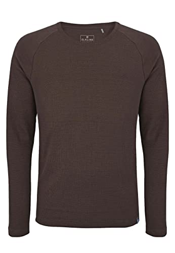 ELKLINE Herren Langarmshirt Longsleeve 1040096, Größe:3XL, Farbe:brownmelange von ELKLINE