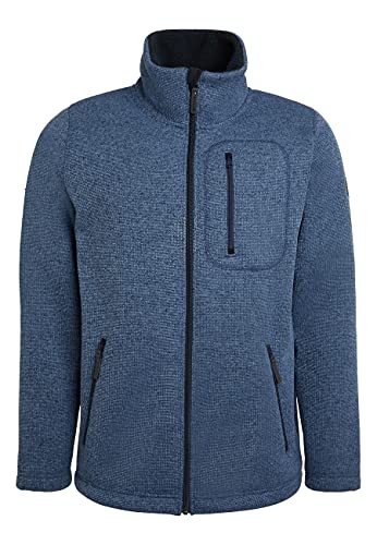 ELKLINE Herren Strickfleecejacke Fat Chance 1013043, Farbe:ashblue-black, Größe:S von ELKLINE