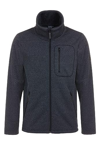 ELKLINE Herren Strickfleecejacke Fat Chance 1013043, Farbe:grey-black, Größe:L von ELKLINE