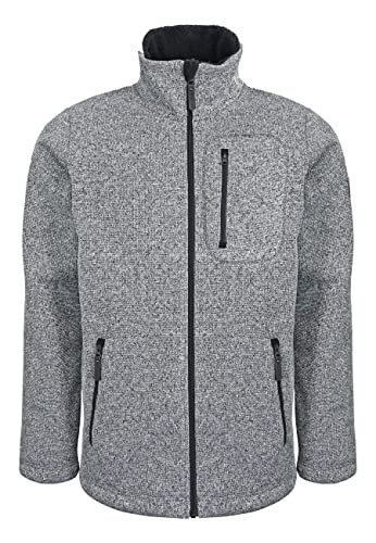 ELKLINE Herren Strickfleecejacke Fat Chance 1013043, Farbe:white - black, Größe:L von ELKLINE