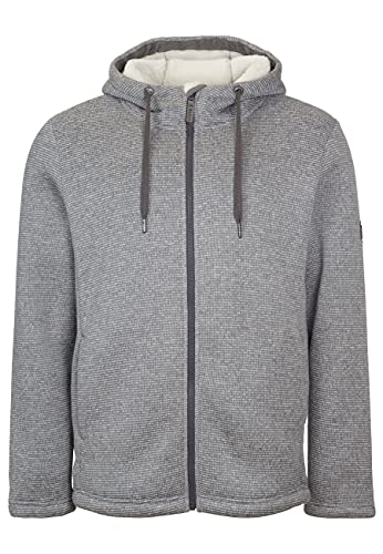 ELKLINE Herren Strickfleecejacke No Idea 1014074, Größe:L, Farbe:lightgrey - offwhite von ELKLINE