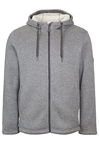 ELKLINE Herren Strickfleecejacke No Idea 1014074, Größe:XL, Farbe:lightgrey - offwhite von ELKLINE