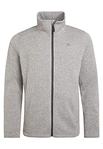 ELKLINE Herren Strickfleecejacke Voucher 1014083, Farbe:greymelange, Größe:L von ELKLINE