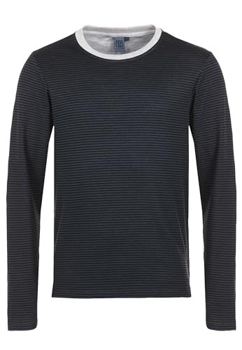 ELKLINE Herren Sweatshirt Freejazz | Streifen Langarm Shirt Longsleeve | 1030012, Größe:3XL, Farbe:Anthra - Black von ELKLINE