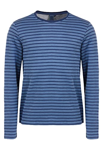 ELKLINE Herren Sweatshirt Freejazz | Streifen Langarm Shirt Longsleeve | 1030012, Größe:3XL, Farbe:ashblue - darkblue von ELKLINE