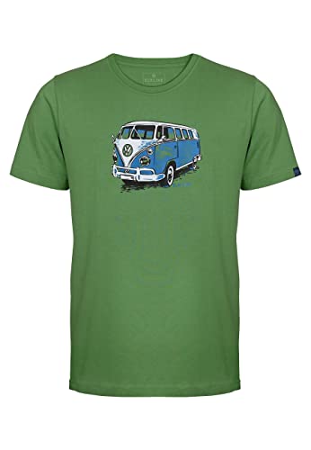 ELKLINE Herren T-Shirt Gassenhauer 1041197, Farbe:mossgreen, Größe:S von ELKLINE