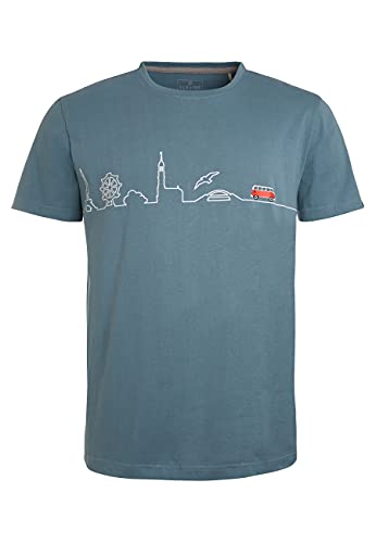 ELKLINE Herren T-Shirt In 81 Tagen 1041202, Farbe:goblinblue, Größe:L von ELKLINE