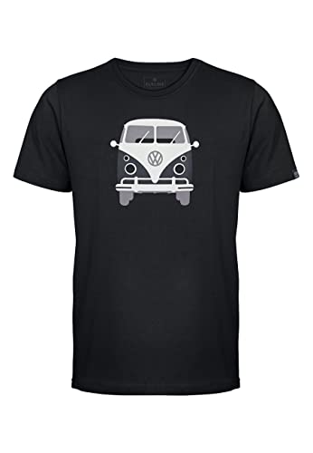 ELKLINE Herren T-Shirt Methusalem mit VW Bulli Print 1041178, Farbe:Black, Größe:S von ELKLINE