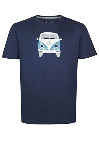 ELKLINE Herren T-Shirt Methusalem mit VW Bulli Print 1041178, Farbe:darkblue, Größe:XL von ELKLINE