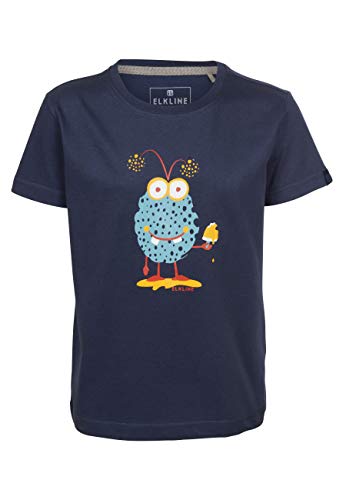 ELKLINE Jungen T-Shirt Monster 3041181, Farbe:darkblue, Größe:128-134 von ELKLINE