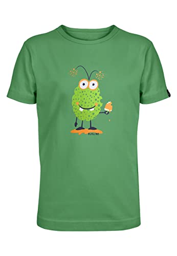 ELKLINE Jungen T-Shirt Monster 3041181, Farbe:mossgreen, Größe:104-110 von ELKLINE