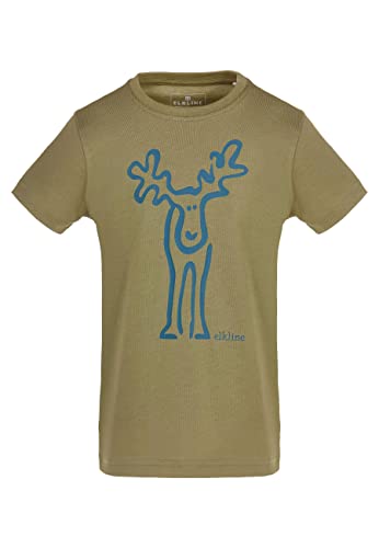 ELKLINE Jungen T-Shirt Rudölfchen 3041206, Größe:104-110, Farbe:Avocado - Blue Coral von ELKLINE