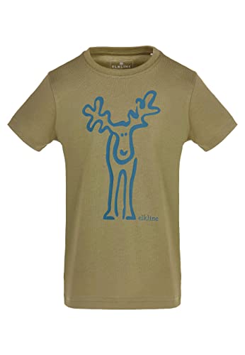 ELKLINE Jungen T-Shirt Rudölfchen 3041206, Größe:116-122, Farbe:Avocado - Blue Coral von ELKLINE