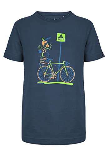 ELKLINE Jungen T-Shirt Zeltplatz 3041193, Größe:116-122, Farbe:darkblue von ELKLINE