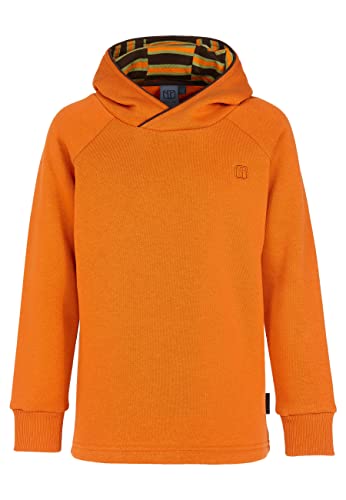 ELKLINE Kinder Hoodie Kinderspiel | Unisex Kapuzenpullover weiche Innenseite | Doppelgröße und farbige Kapuze Kita Schule Sport Outdoor | 3031073, Größe:140-146, Farbe:DarkOrange von ELKLINE