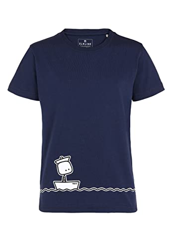 ELKLINE Kinder T-Shirt Bootsmaen 3041204, Größe:152-158, Farbe:darkblue von ELKLINE