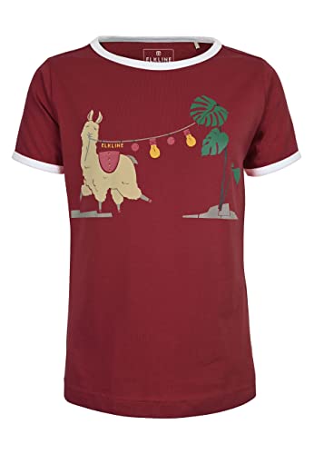 ELKLINE Mädchen T-Shirt Alpaka 3241102, Größe:140-146, Farbe:syrahred von ELKLINE